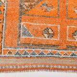 3x12 Rug For Laundry Orange Turkish Vintage Runner Rug, 95x370Cm SK 22033