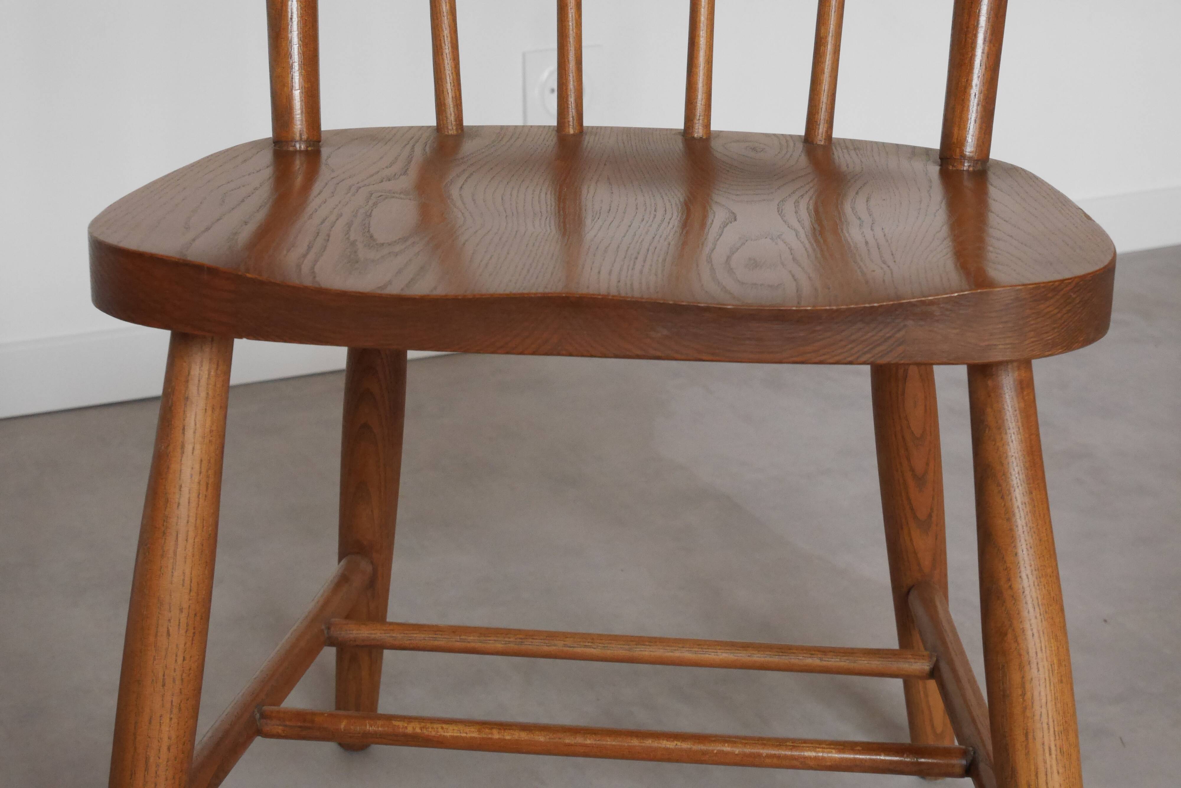 2 american walnut chairs