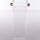 Plexiglass Umbrella Stand Charles Hollis Jones with brass accents, 1970