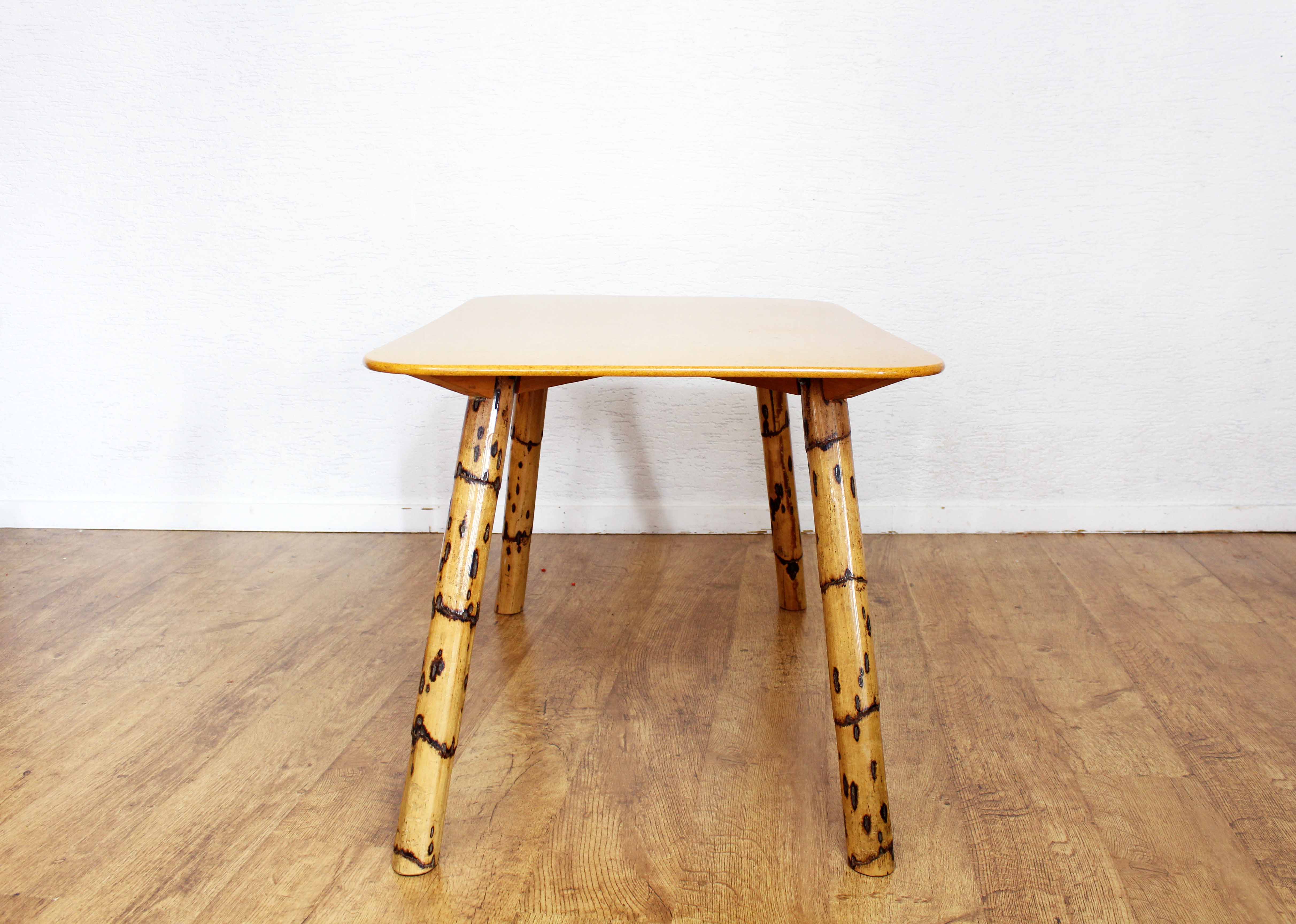 Vintage coffee table legs compass