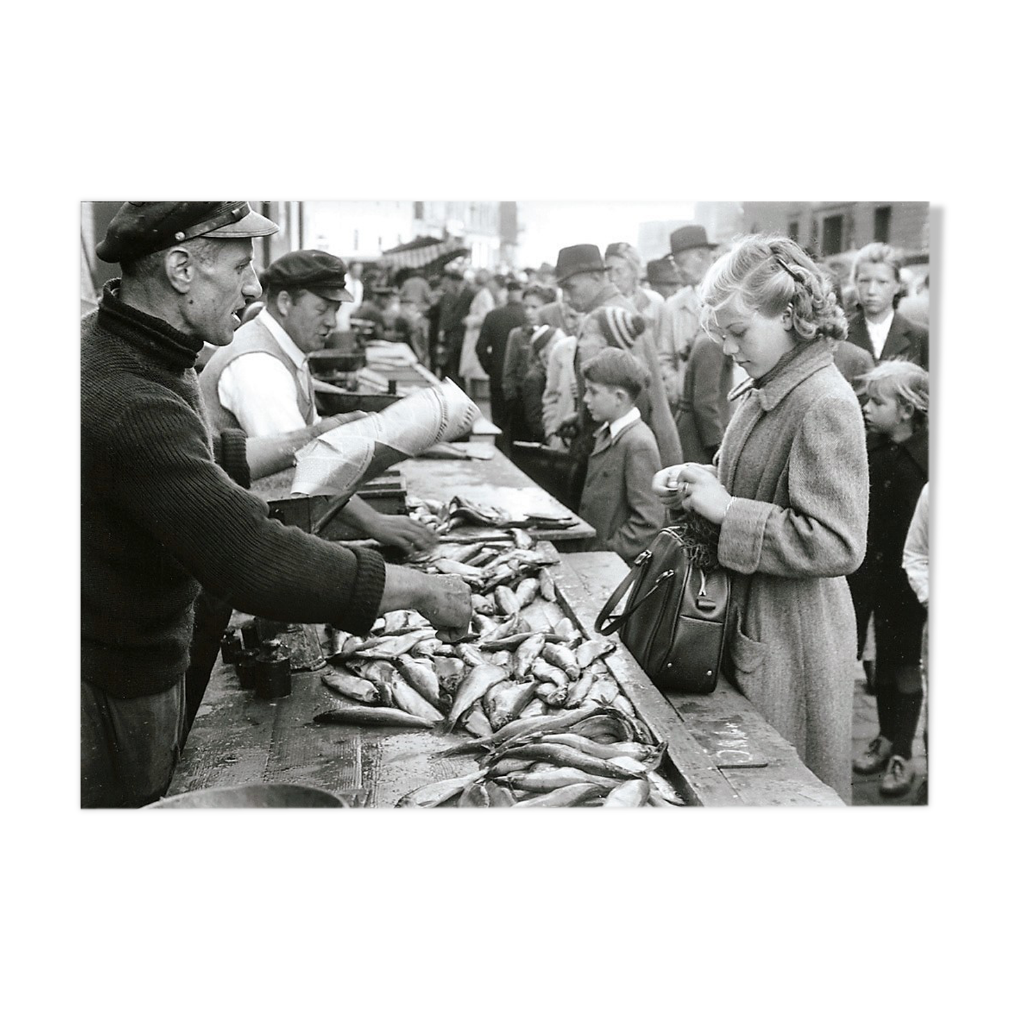 Photography, "Fischmarkt", Lubeck, 1954