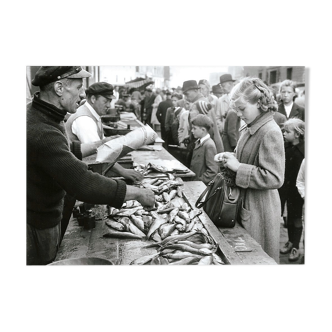 Photography, "Fischmarkt", Lubeck, 1954