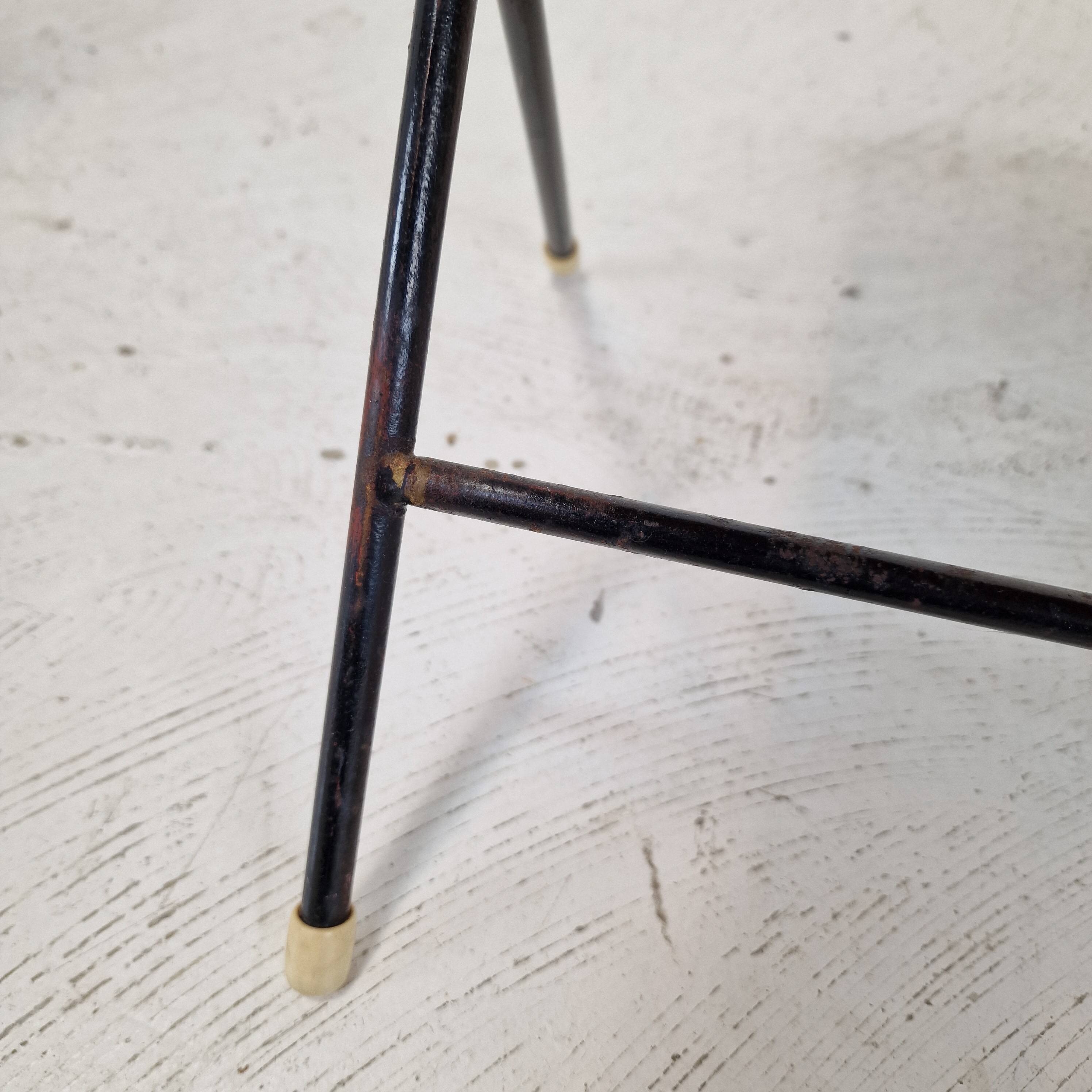 Set of two Metal and Wood Side Tables, 1960s