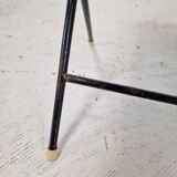 Ensemble de deux tables d'appoint en métal et bois, années 1960