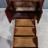Small Secretary in Burl Mahogany Veneer, Restoration Period – Early 19th Century