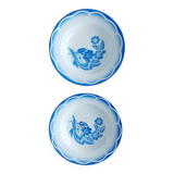 Set of 2 Sarreguemines soup plates, André