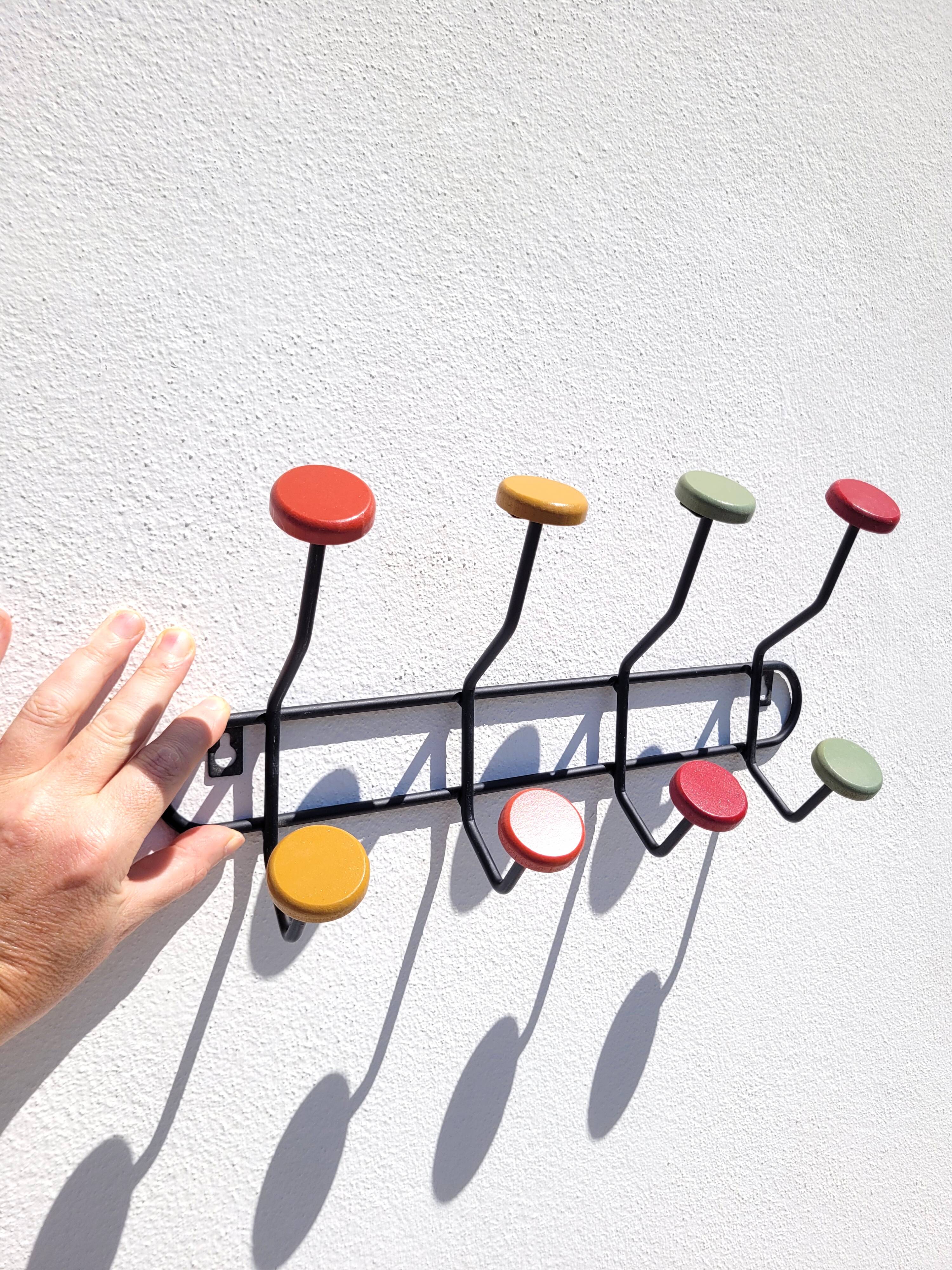 Vintage style wall coat rack