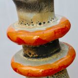 Lamp foot "fat lava" in ceramics