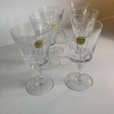 Lot of 6 Cristal d'Arques glasses
