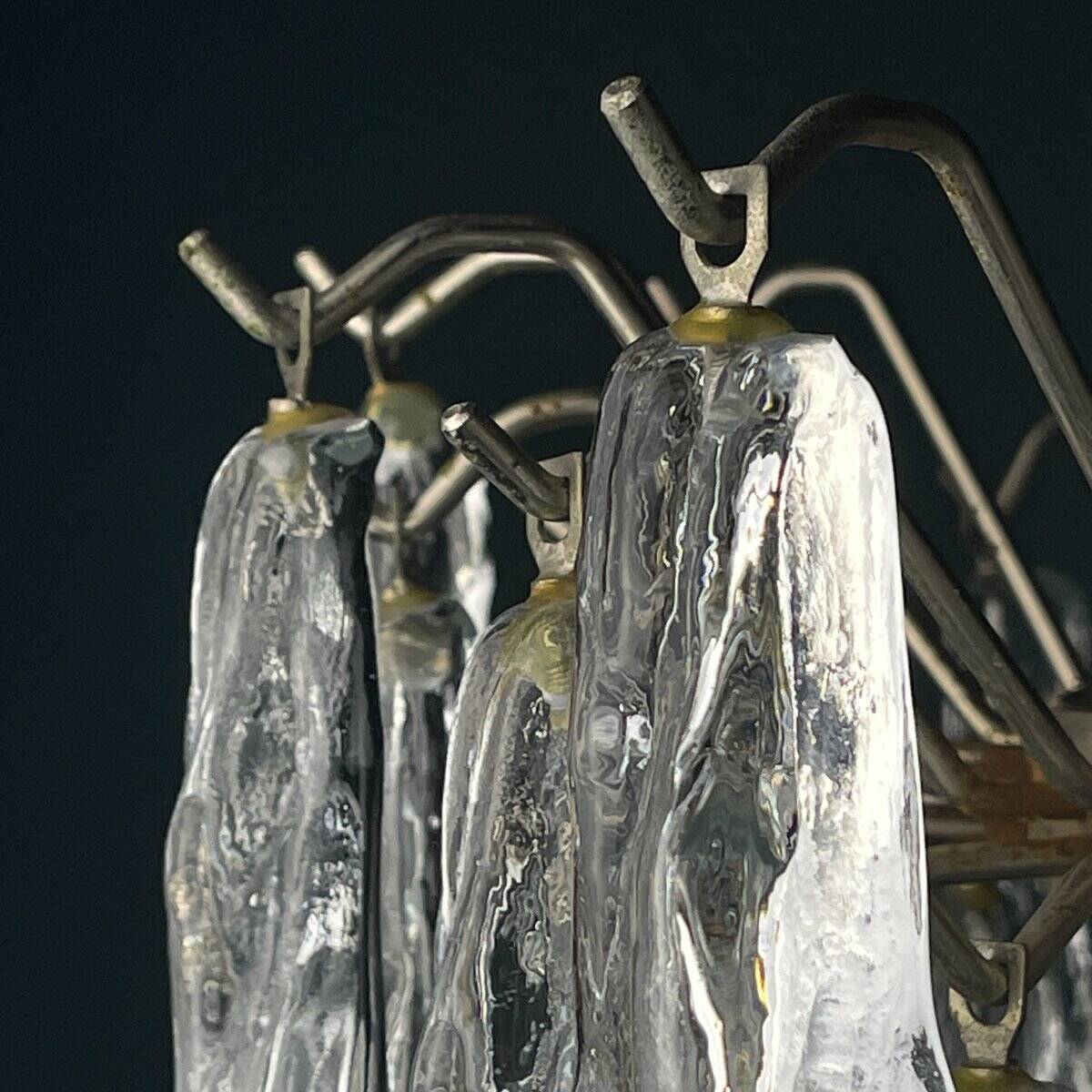 Murano glass chandelier attributed to J. Kalmar, Austria, 1960s.