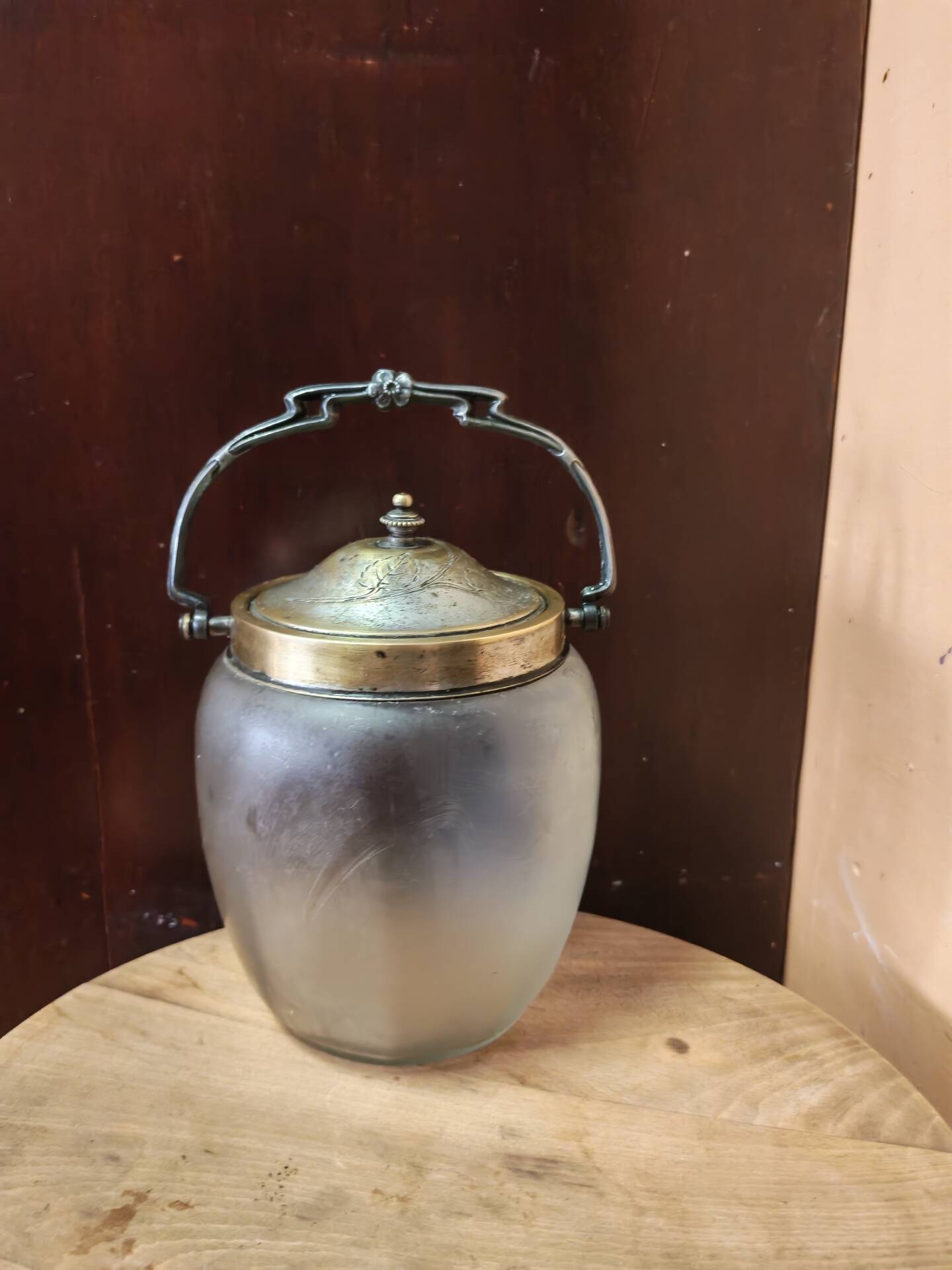 Antique Art Deco biscuit barrel