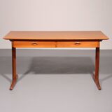 Italian Architect's Walnut desk, Gianfranco Frattini for Bernini 1950