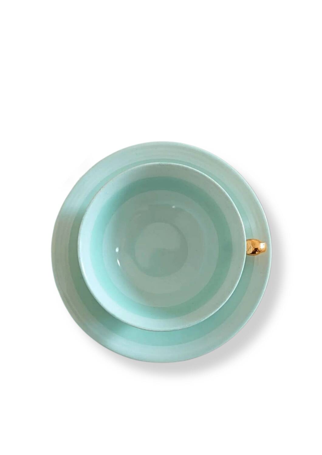 Limoges France Tasse et soucoupe uniques dans la boîte d'origine