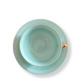 Limoges France Unique Cup & Saucer in original box