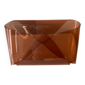 Porte revues enveloppe en plexiglass lucite design Michel Dumas 1970