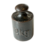Poids de fer antique 2 kg