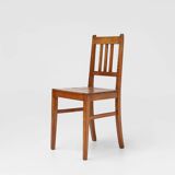 Wooden geometric chair , France ca. 1940