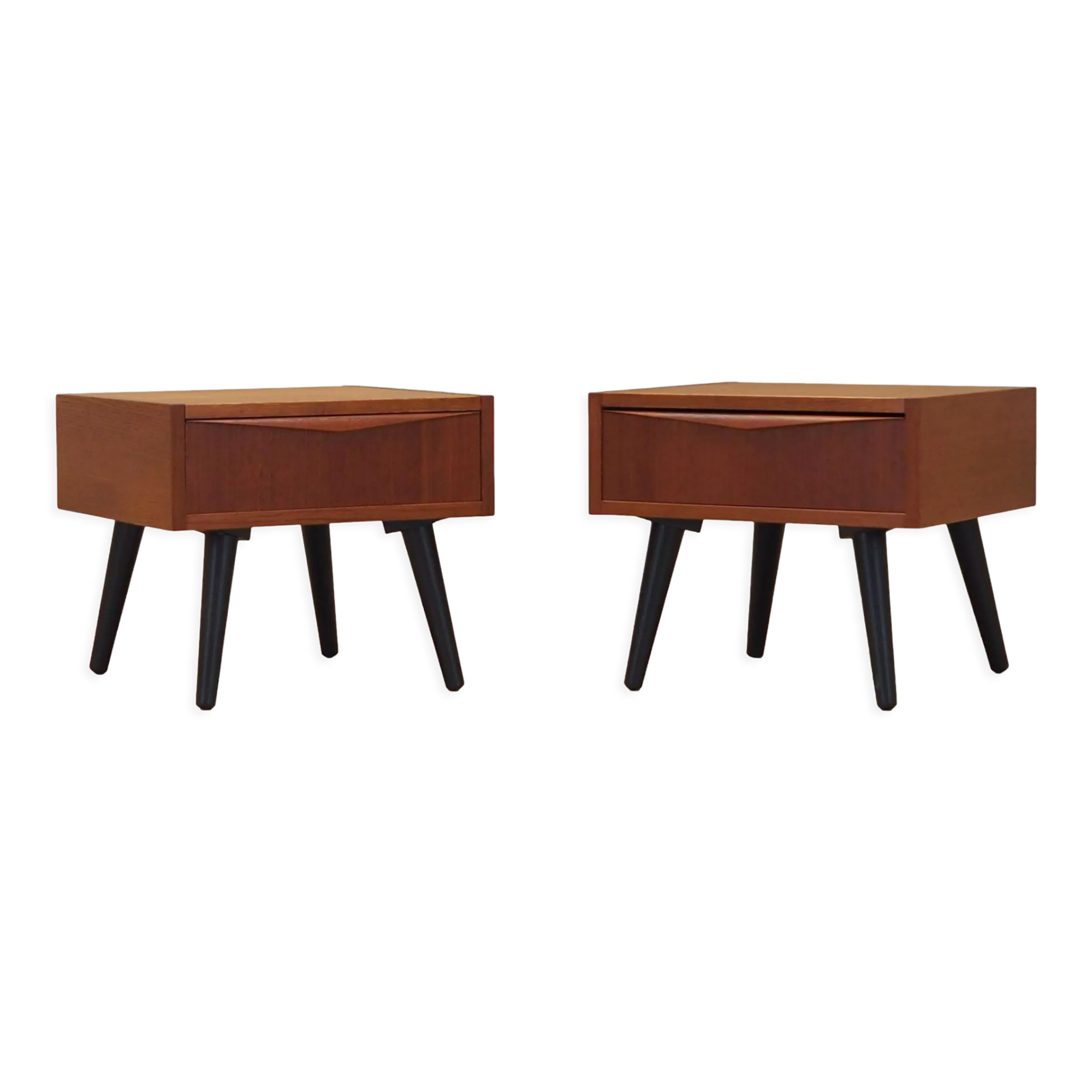 Set of two teak bedside tables, Danish design, 1970, Denmark