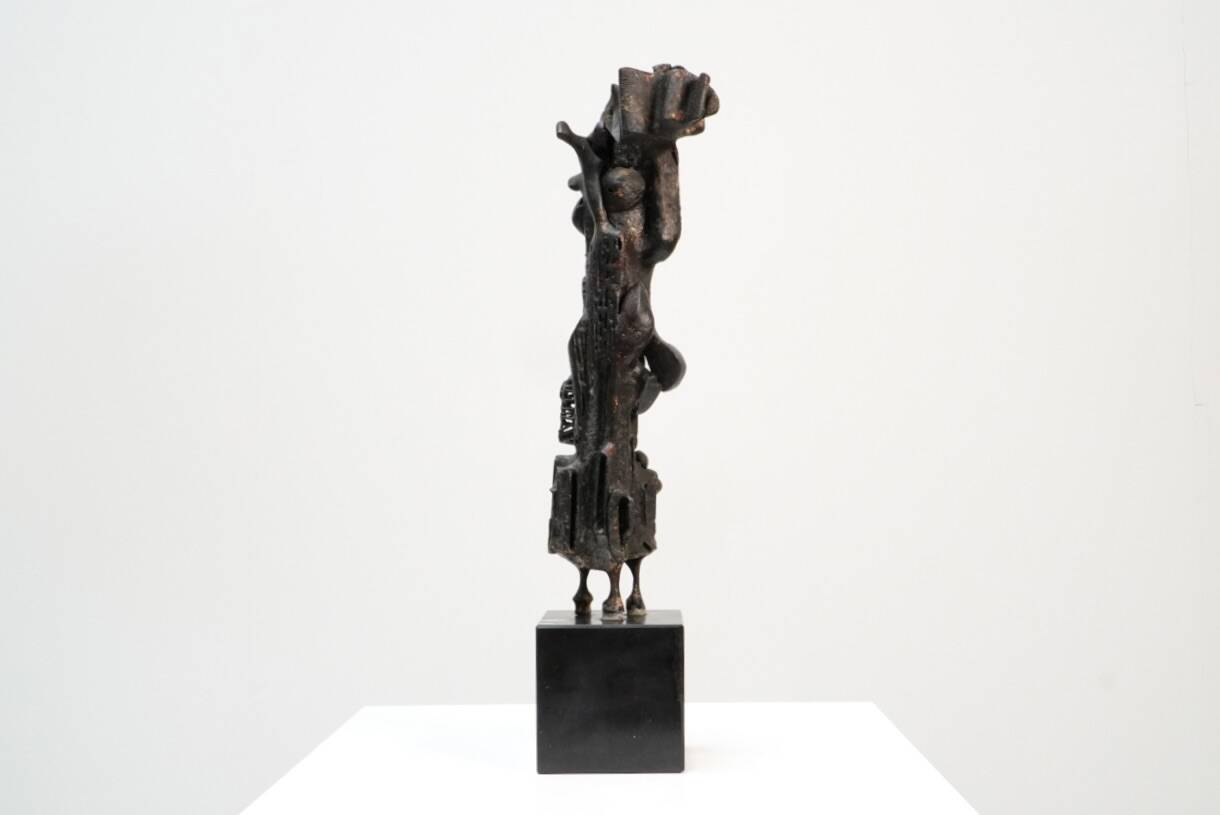 Roger Bonduel, Rare Abstract Bronze Sculpture