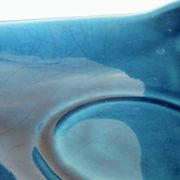 Empty pocket, blue cracked Charolles ceramic, 1960s