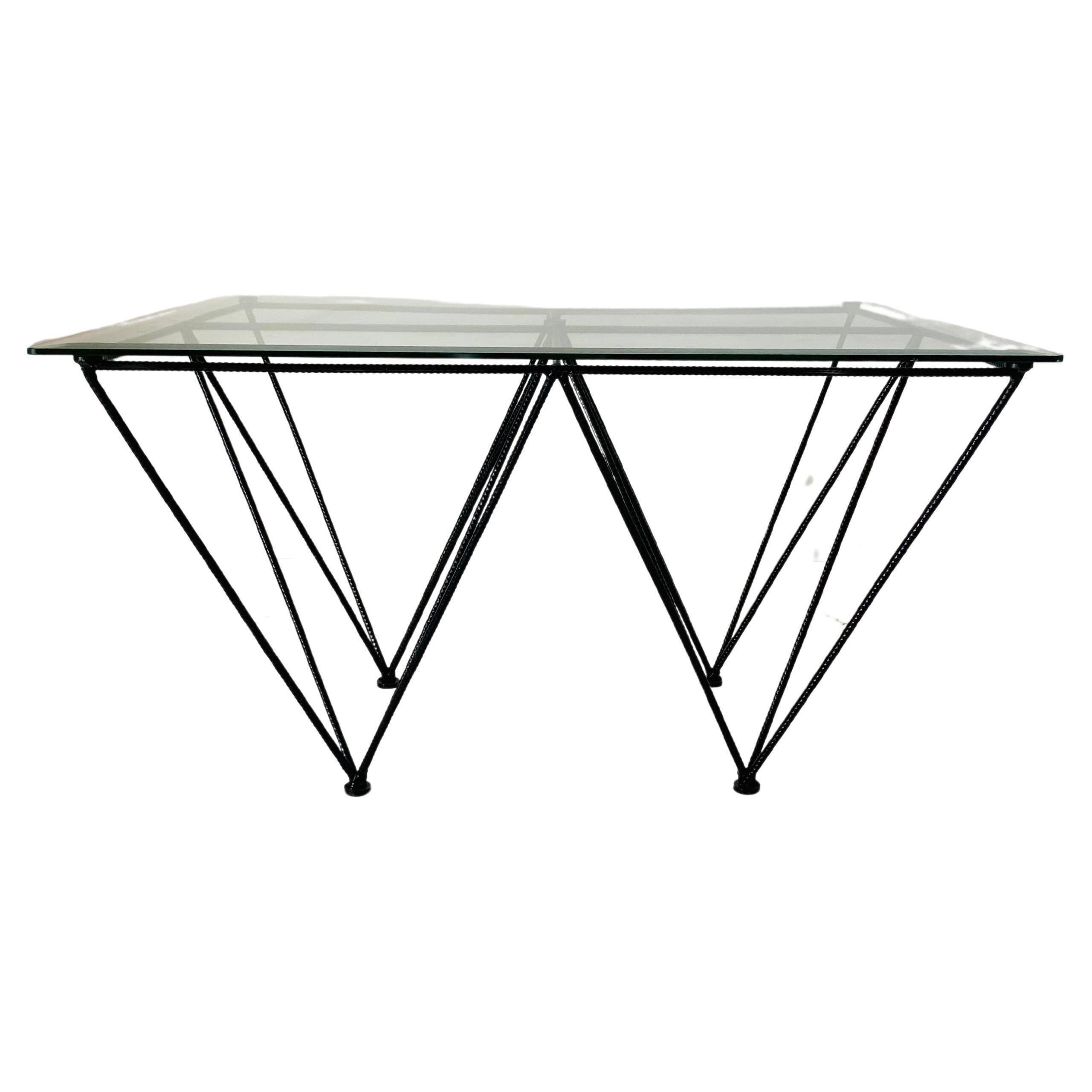 Table basse industrielle des années 1970