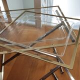 Vintage plexiglass side tables 1970