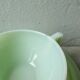 Lot of 6 cups and under Cups Art Deco in mint green opaline