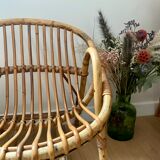 Rattan shell armchair, children's model