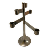 60s Scandinavian style metal candle holder