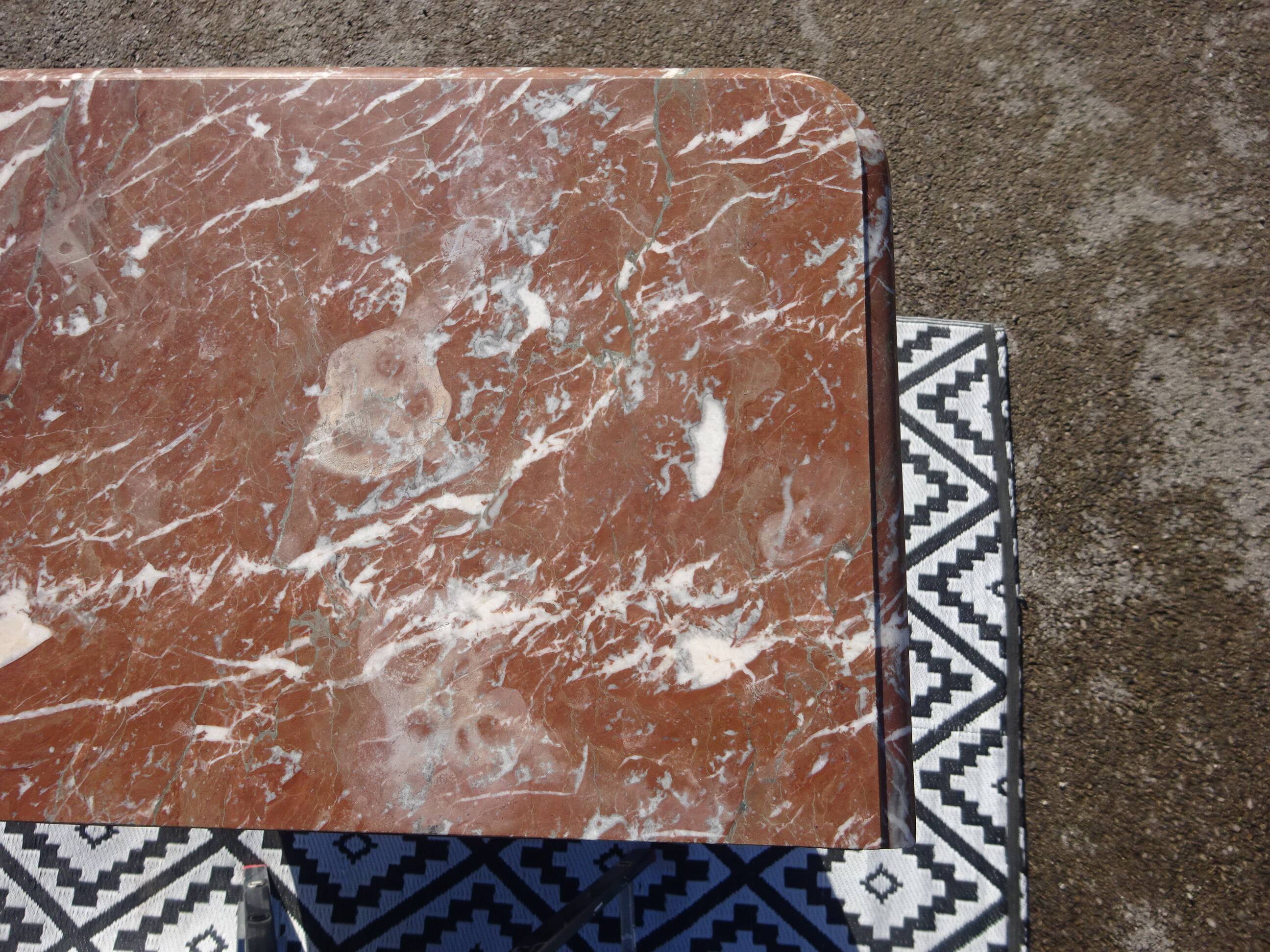 Glass library with rosewood marquetry in the Louis XV style.