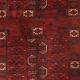 Ancient Asian wool rug, hand-knotted, 82 x 51 in.