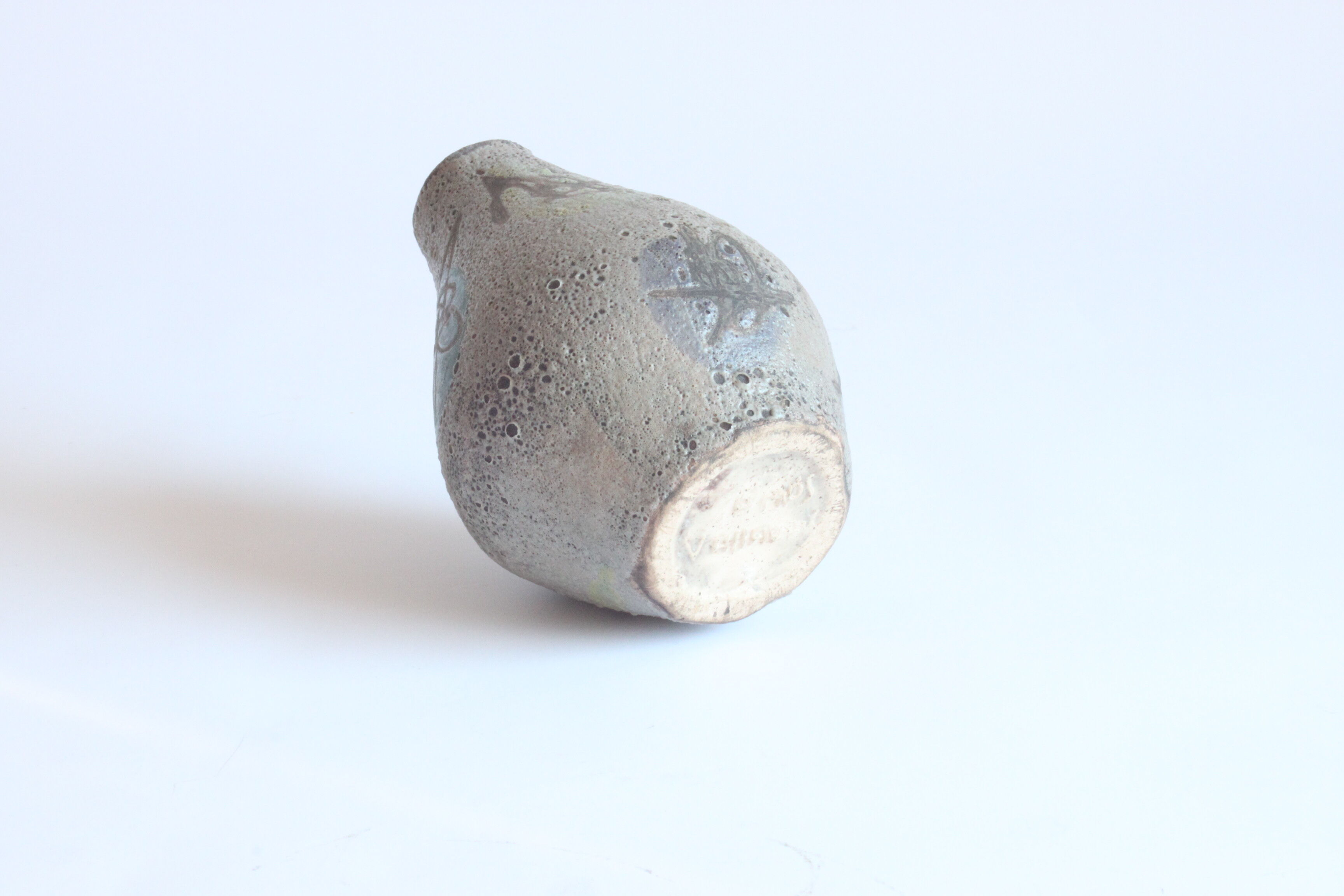 Prehistoric sealife decor vase by Anna Camos, Vallauris 1950