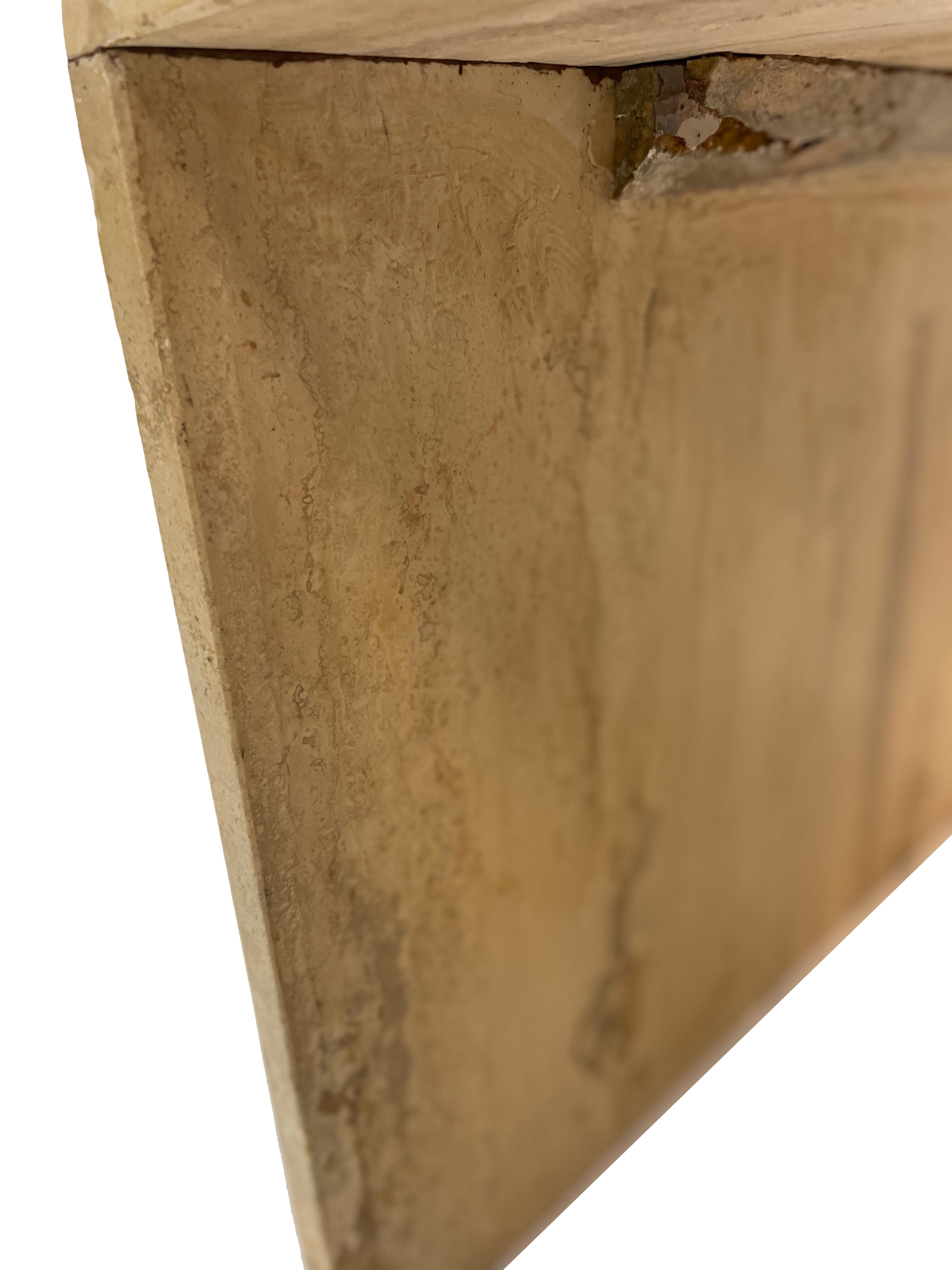 Italian travertine pull out tables, 1970