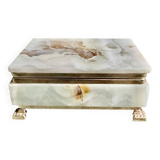 Onyx catchall box from the 1960s, vintage Italy.