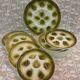 11 oyster plates + 1 Orchies Moulin des Loups dish
