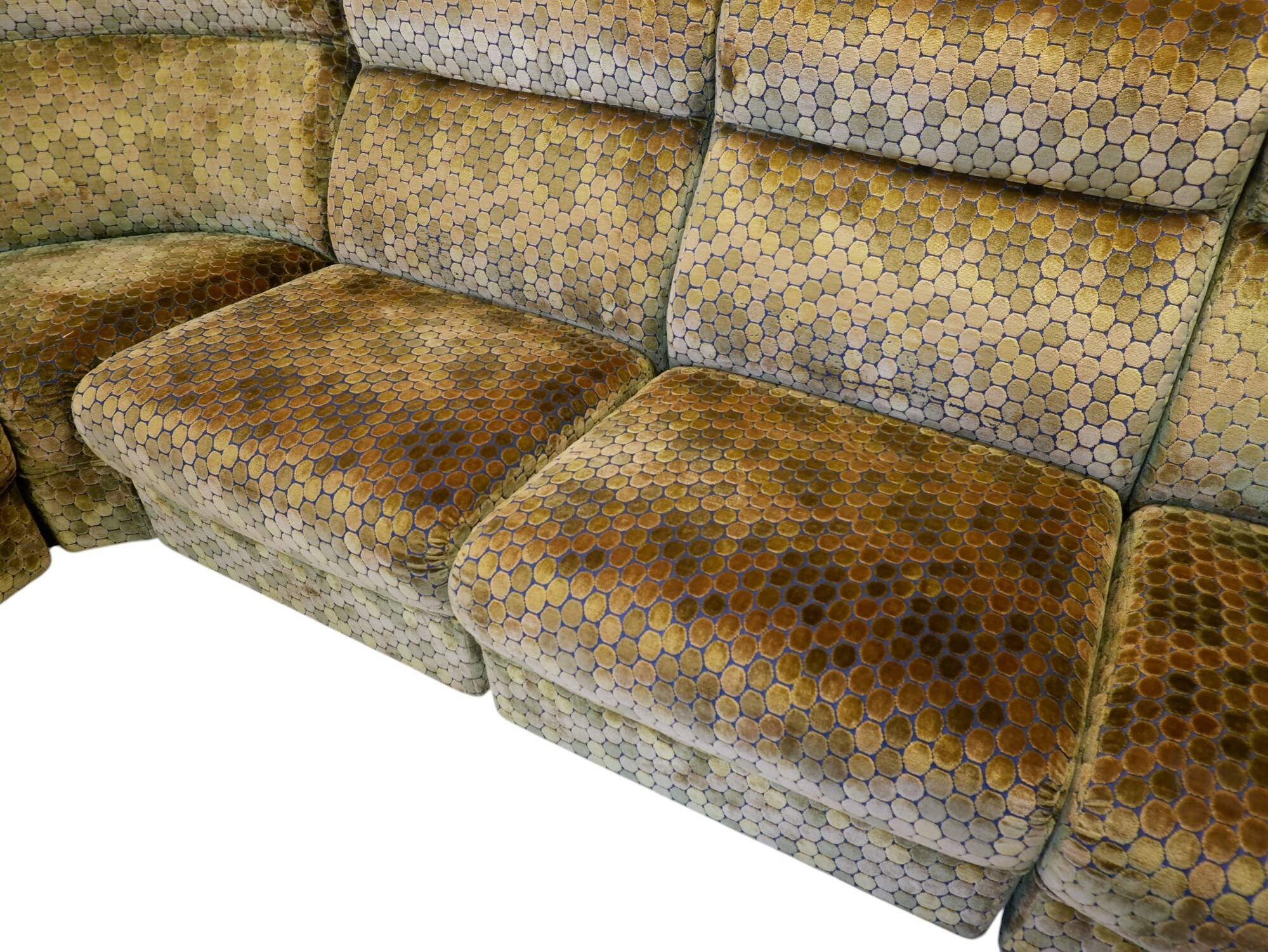 Vintage modular corner sofa, 1970s