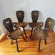 French brutalist vintage chairs from the 60s-70s.