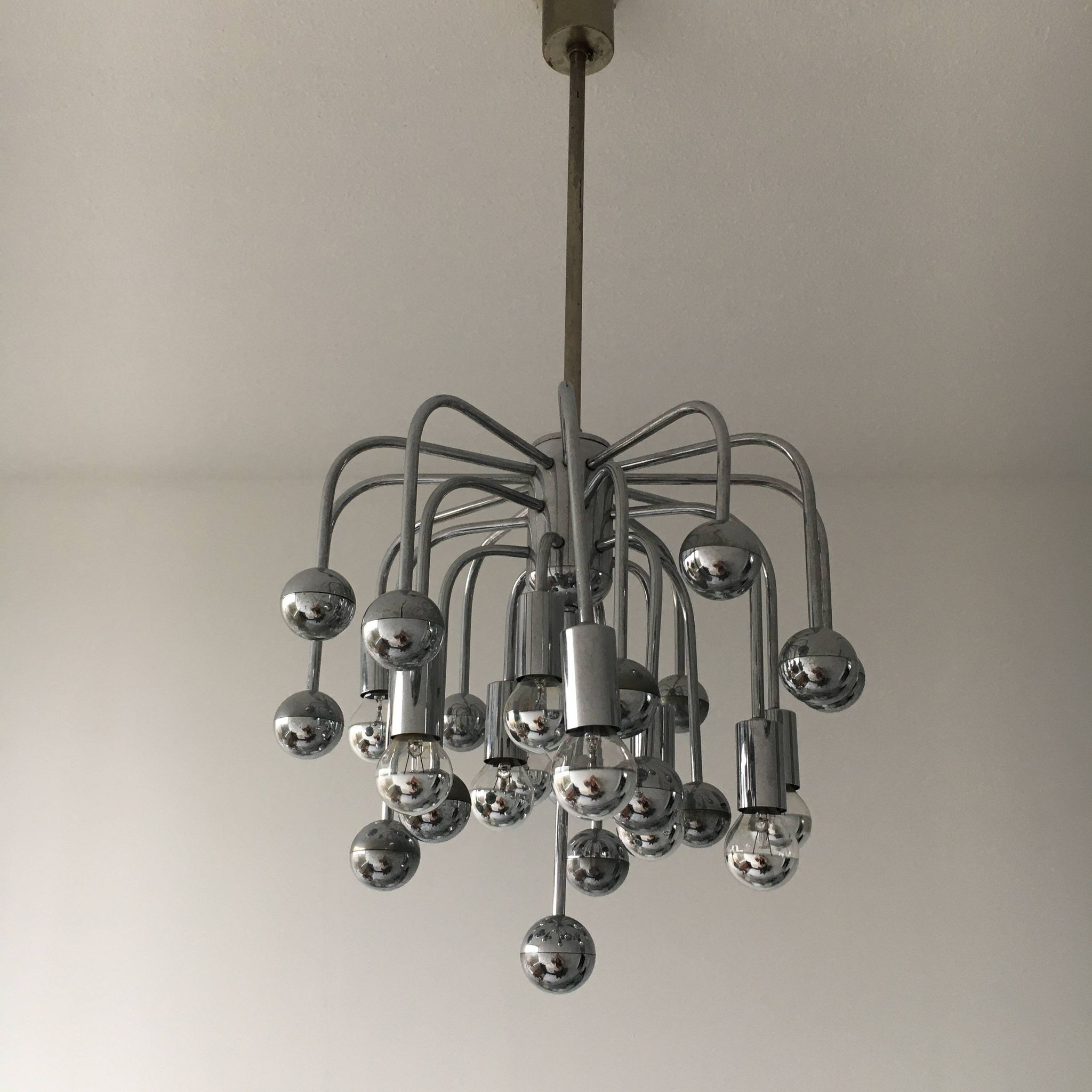 Space age sixties design sputnik hanging lamp, 1960’s