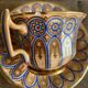 Tasse à Moka et Soucoupe mug  Paris table  en Porcelaine style Napoléon III XIXème
