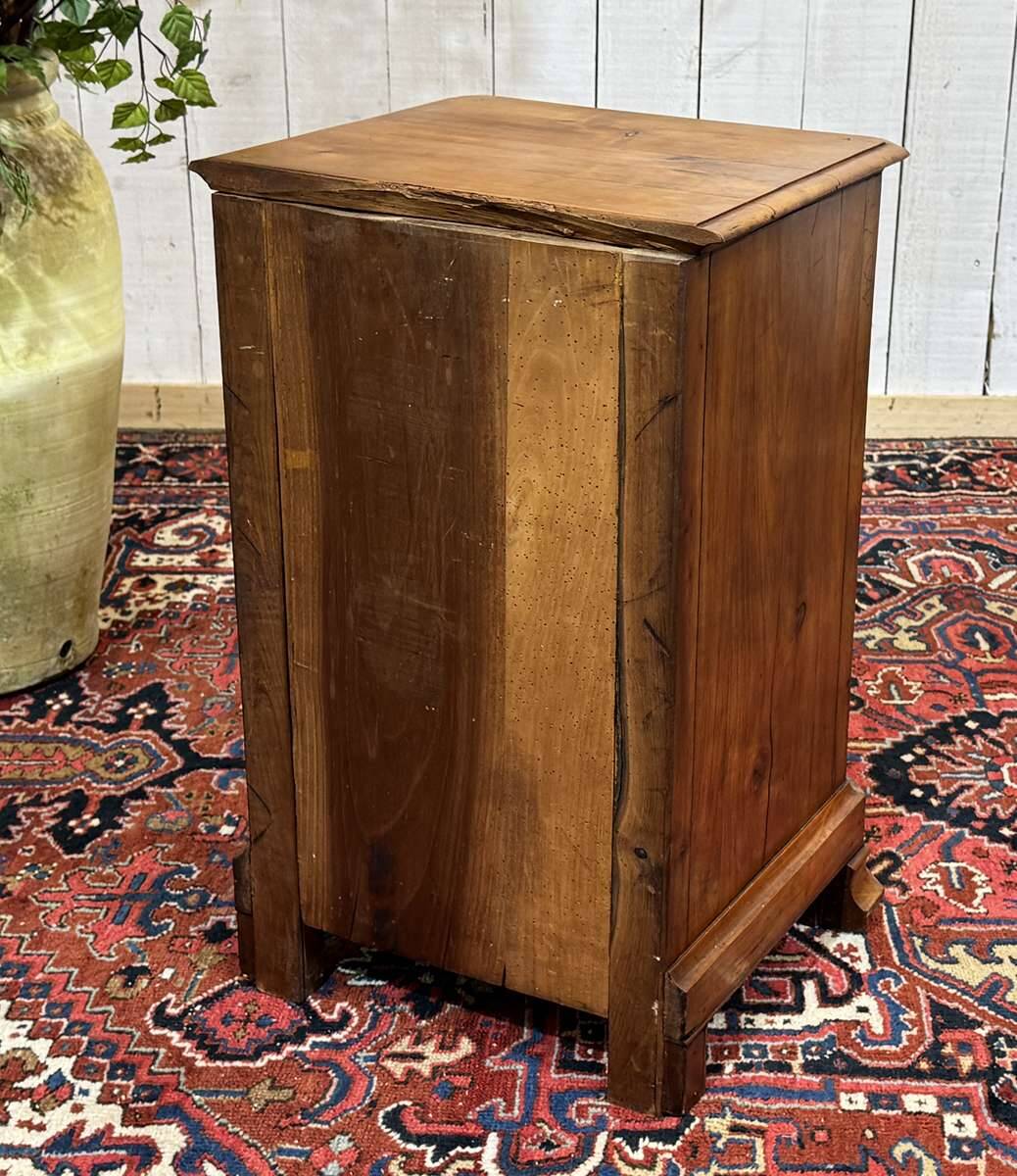 Louis Philippe bedside table from the 19th century in cherry wood.