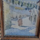 Orientalist watercolor by Fez Bask