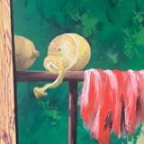 Modern still life with lemons, signed William Joël 95