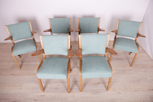 Ensemble De 6 Chaises Vintage Française De Hugues steiner Pour steiner Années 1960