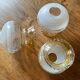 3 glass chandelier shades, antique, vintage