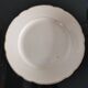 Set of 6 Villeroy and Boch flat plates in ivory color and gold edging