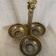 Vintage brass gold aperitif server