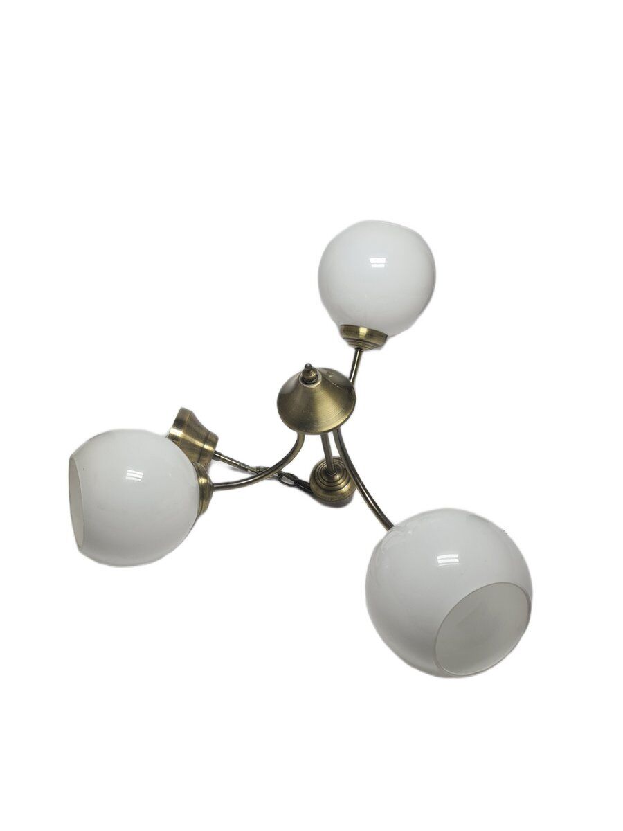 Art Deco glass chandelier, Poland, 1970s