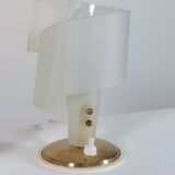 Pair of vintage mid century spiral decor table bedside lamps geru