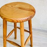 VINTAGE Solid Wood High STOOL
