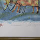 Aino Myllykangas, Heaven the dog, Color Lithograph, 1993